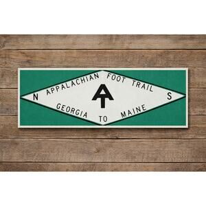 Appalachian Foot Trail Sign Route Marker Georgia To Maine National Scenic Trail